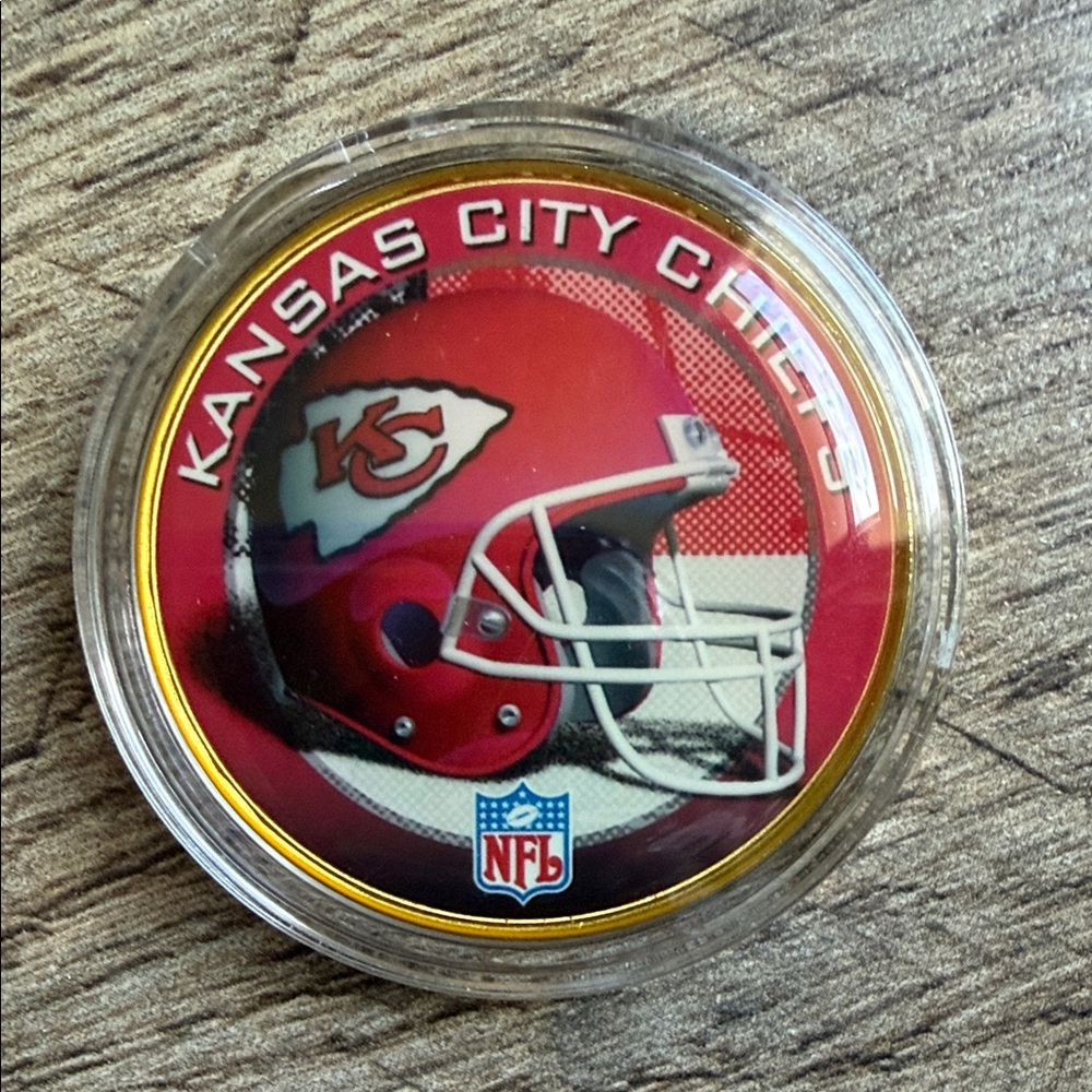NFL Kansas City Chiefs Red and Gold Collectible Coin